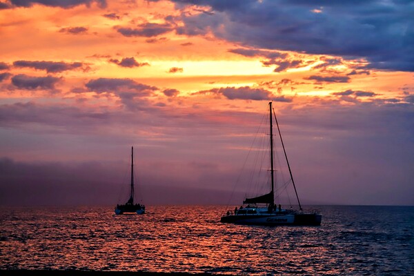 Sailboat Kaanapali Print