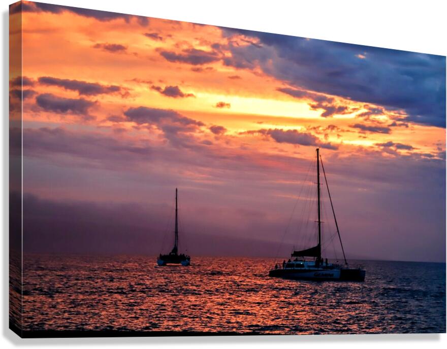 Sailboat Kaanapali Canvas Print