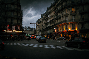 City at dark