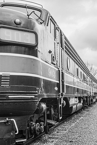 Train Side BW