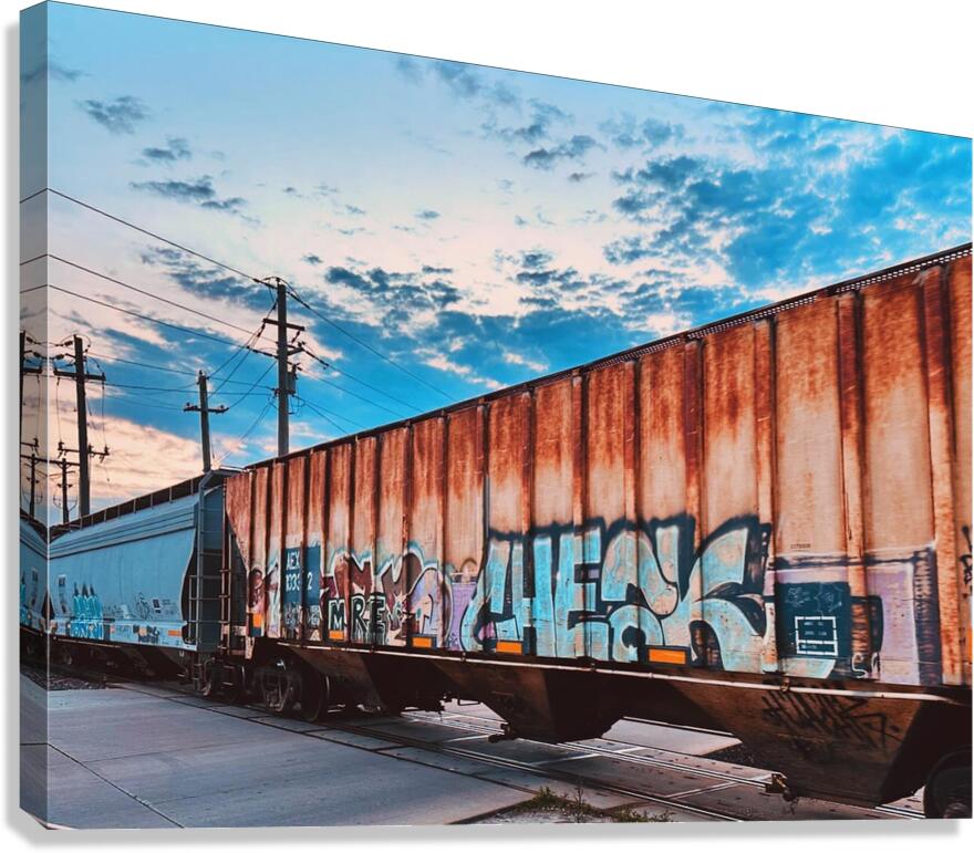 Train Car in Color Canvas Print