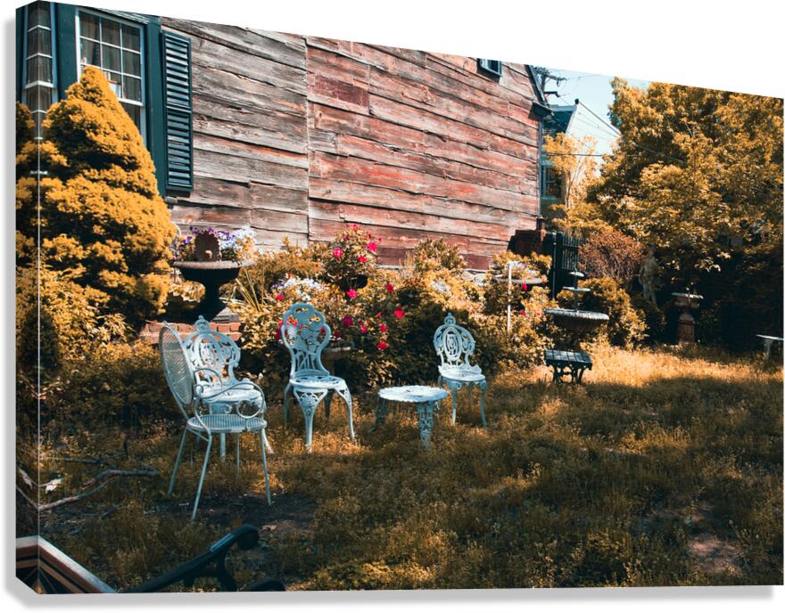 Garden Table Canvas Print