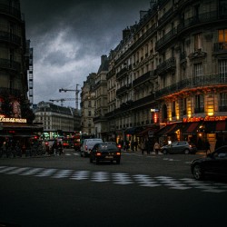 City at dark