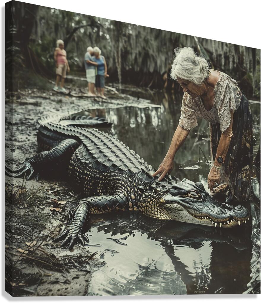 Hand Feeding Canvas Print