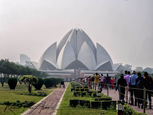 indian lotus temple  