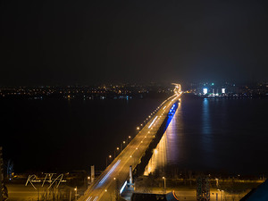 night bridge Ukraine