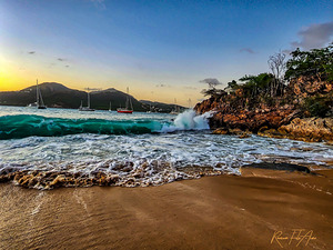 Sunset on the beach Antigua 4