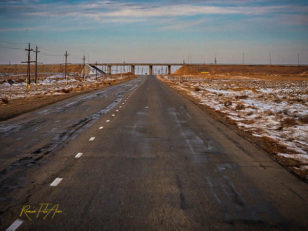 Road to the Cosmodrome Kazakhstan 1 Print