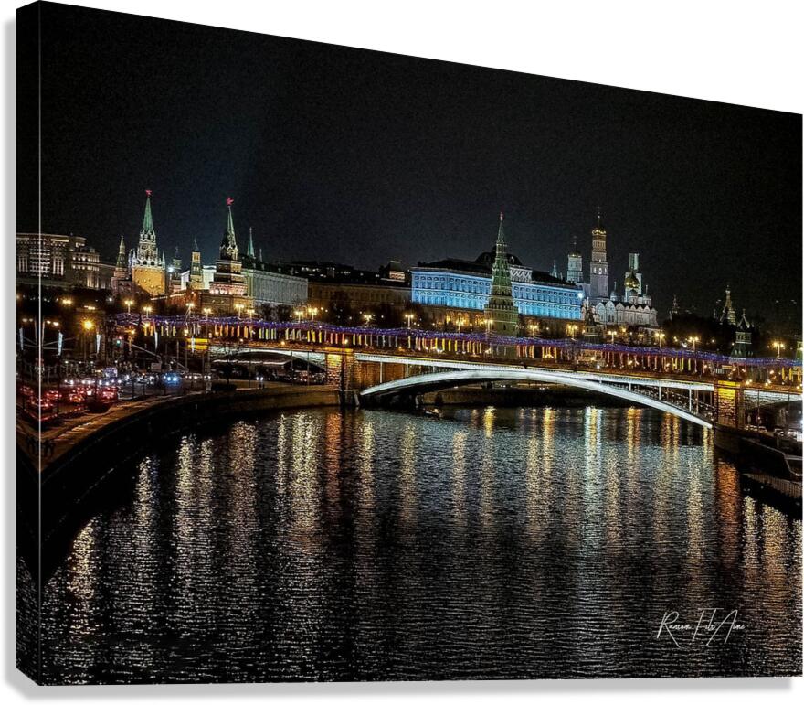 Bridge in Moscow Canvas Print