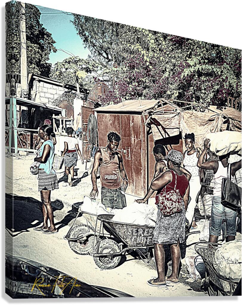 market day Canvas Print