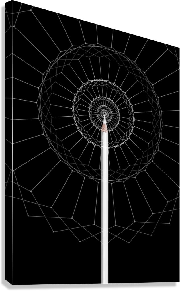 Geometric Precision Canvas Print