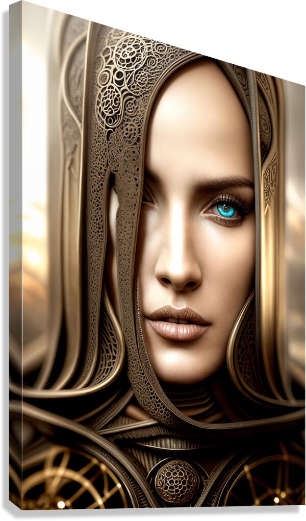  Artificial Face  Canvas Print