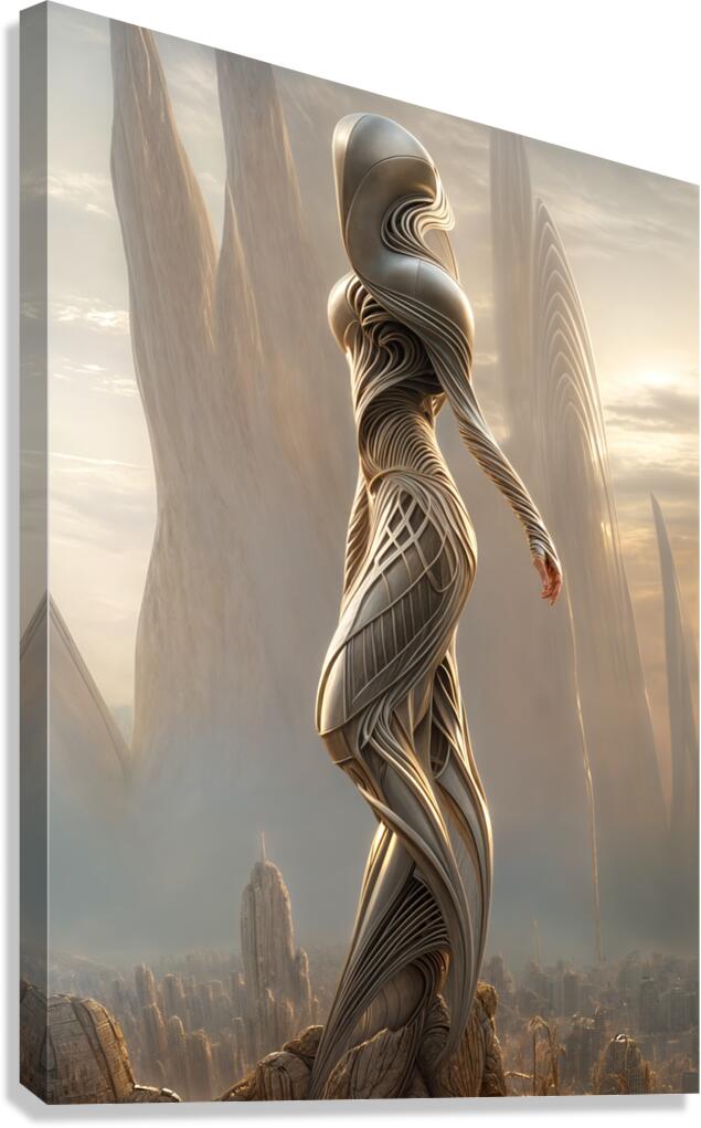  Humanoid Horizons  Canvas Print