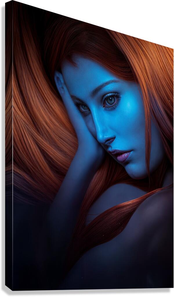 Face That Captivates  Canvas Print