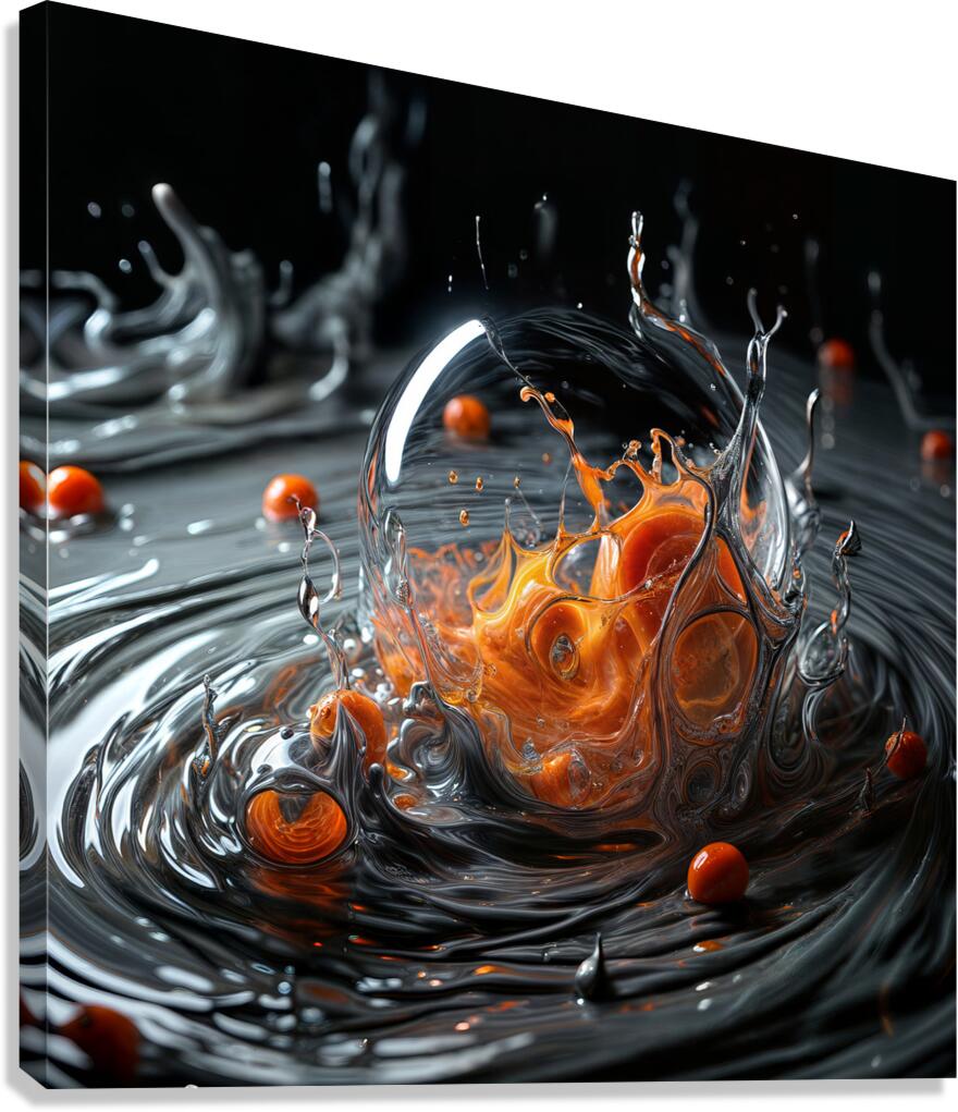 AI Glowing  Canvas Print