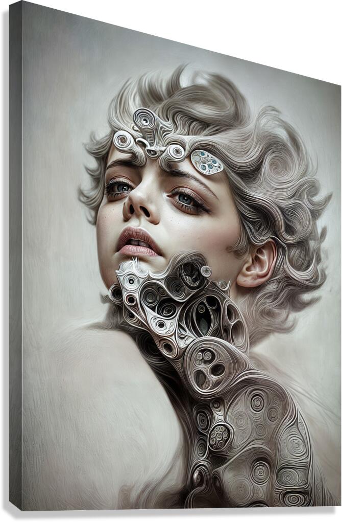 Face Statue  Canvas Print