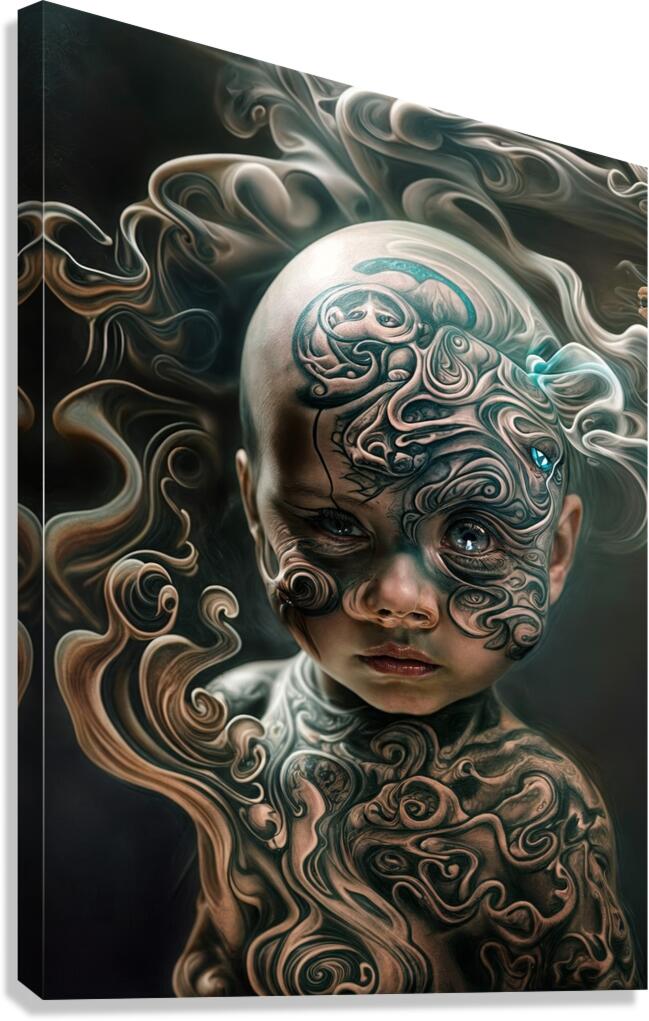 Tattoo Kid  Canvas Print