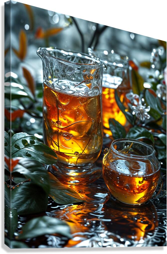 Tranquil Tea Setting  Canvas Print