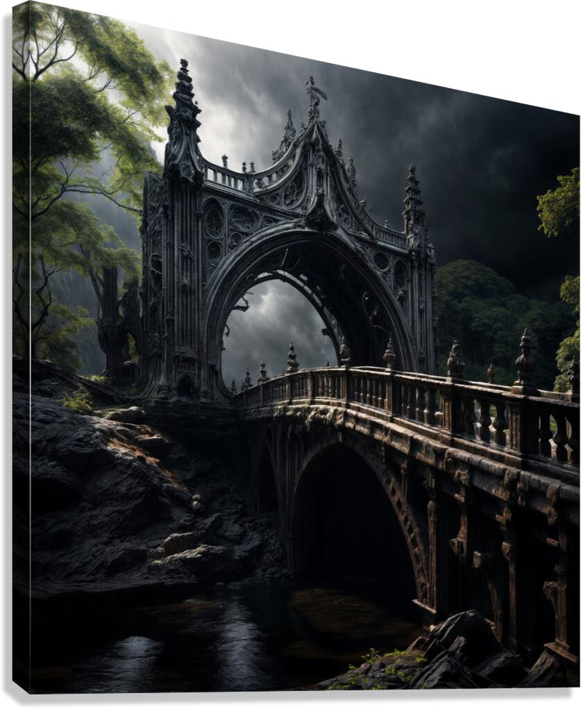 Gothic Bridge  Canvas Print