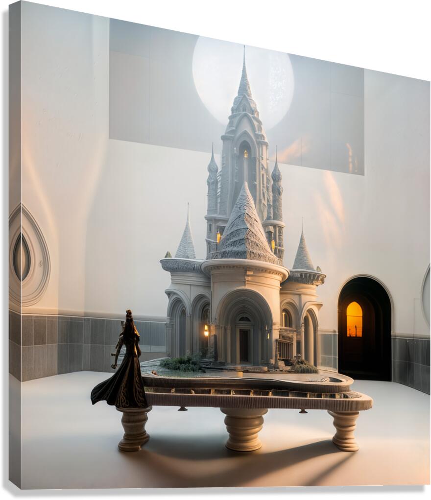 Gothic Castle Model  Canvas Print