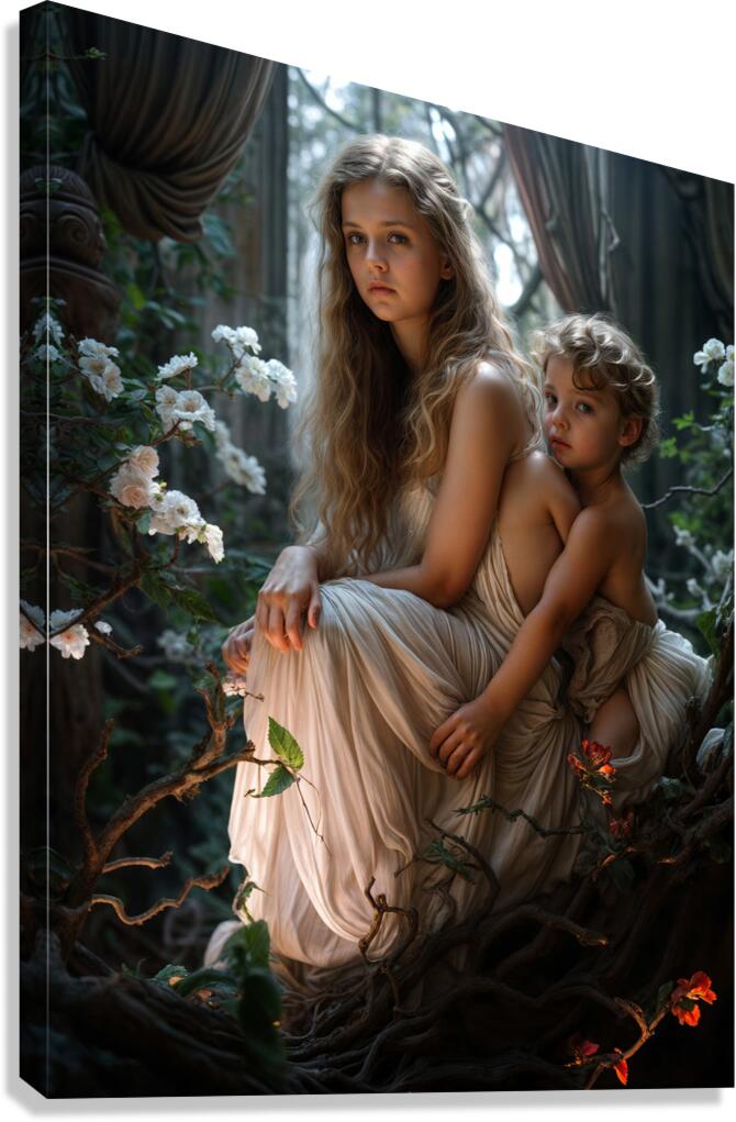 Siblings  Canvas Print