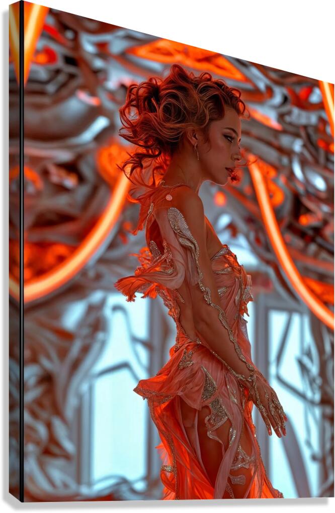 Orange Illumination  Canvas Print