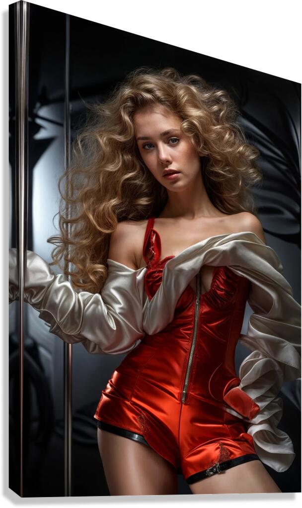  Satin Red  Canvas Print