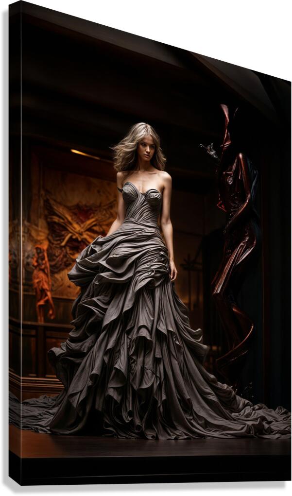 Elegantly Draped  Canvas Print