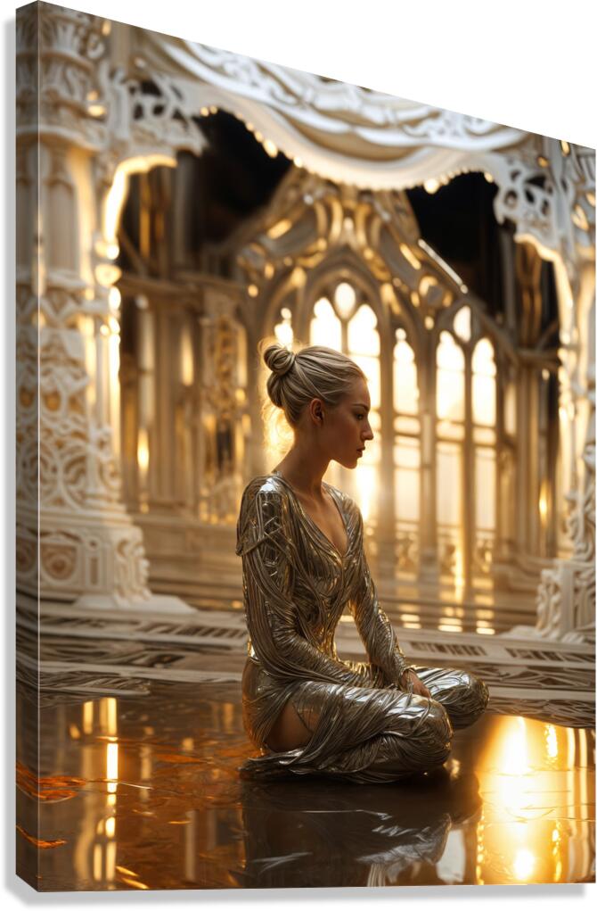 Silver Attire  Canvas Print