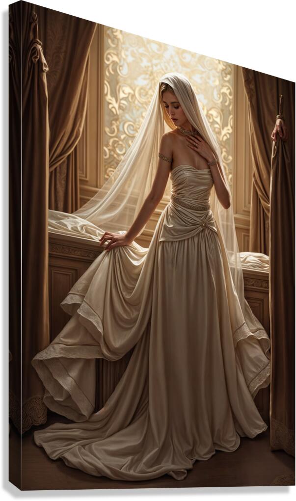 Delicate Beading  Canvas Print
