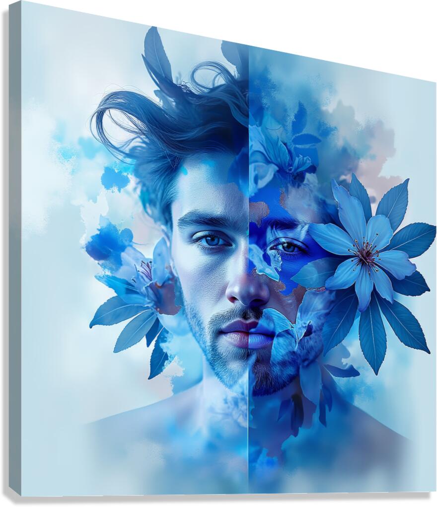  Deep Captivating Blue  Canvas Print