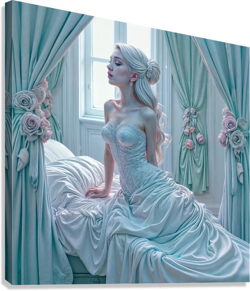  Lavish Bed  Canvas Print