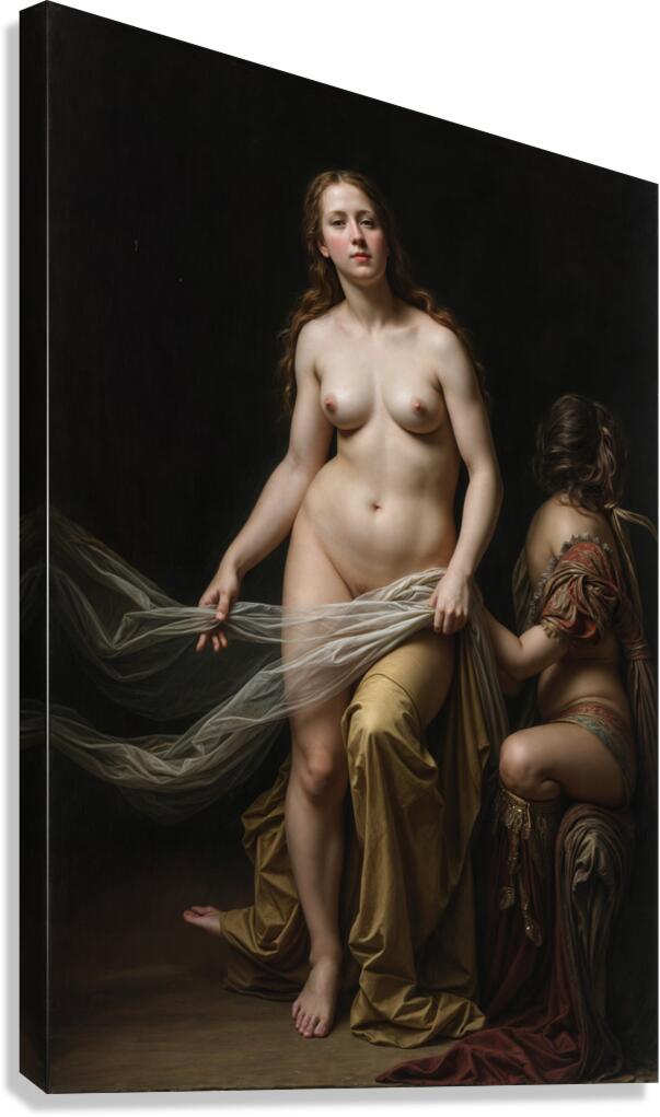 Composed Posture  Canvas Print