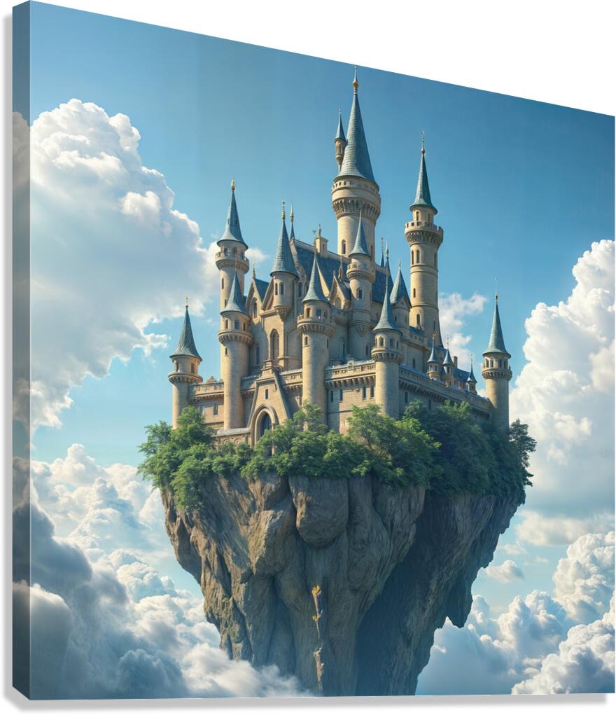  Floating Castle  Canvas Print