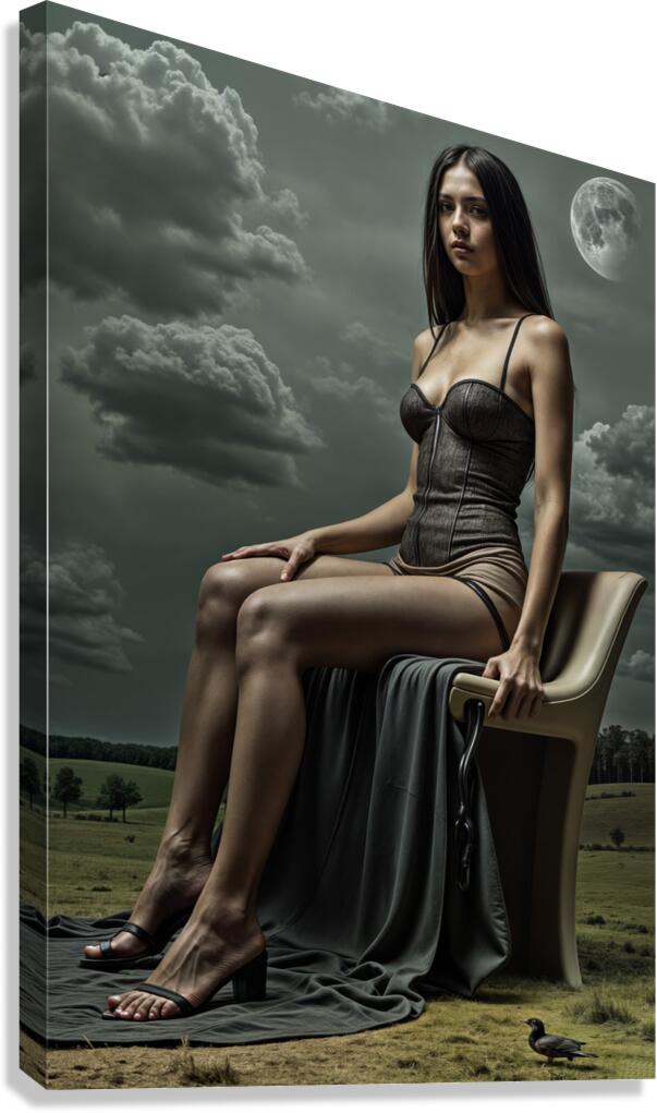 A Brooding Sky  Canvas Print