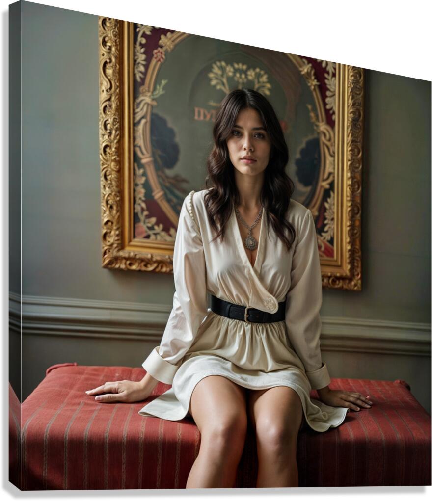 Inviting Gaze  Canvas Print