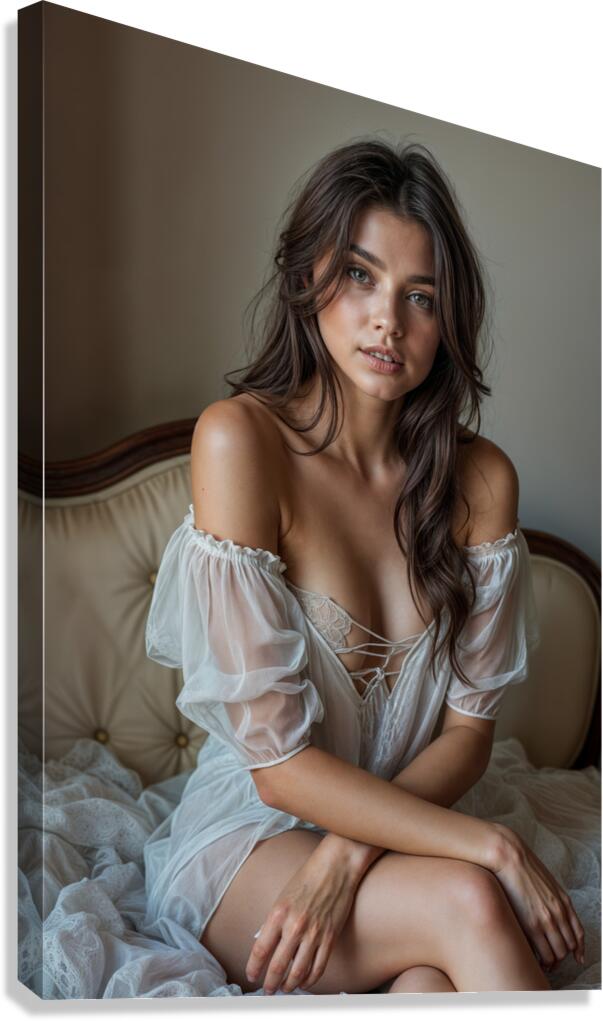 Pensive Gaze  Canvas Print