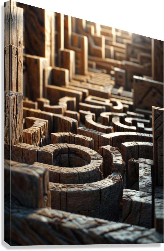  Three Dimensional Maze  Canvas Print
