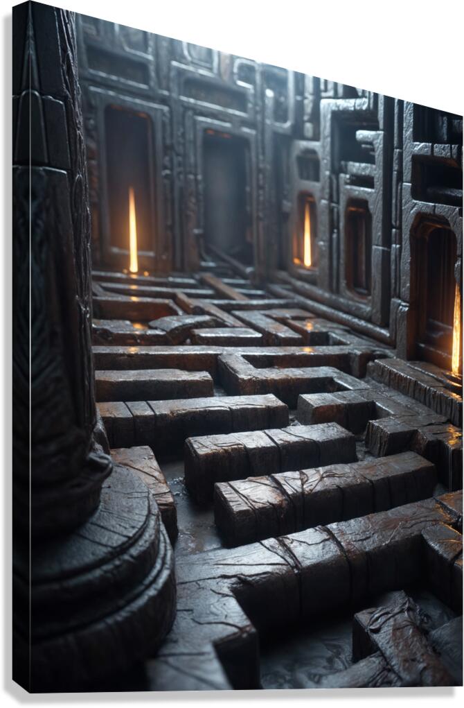  Ancient Labyrinth  Canvas Print