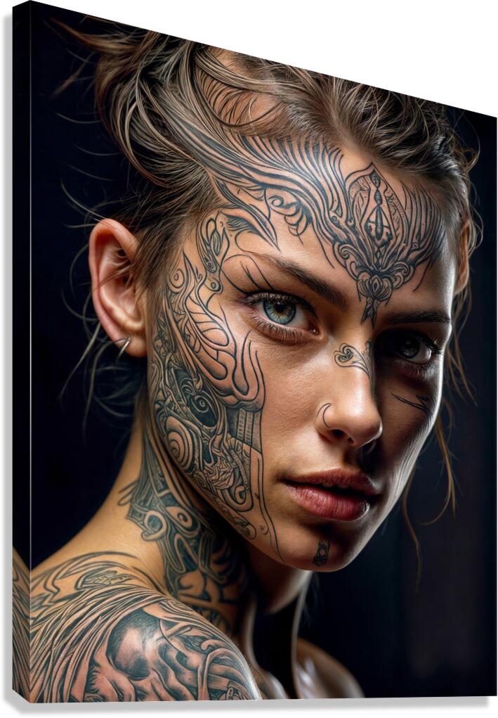 A Defiant Expression  Canvas Print