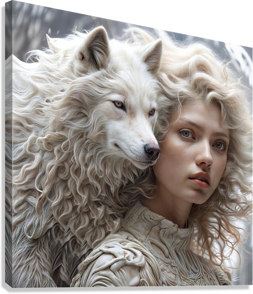  White Wolf  Canvas Print