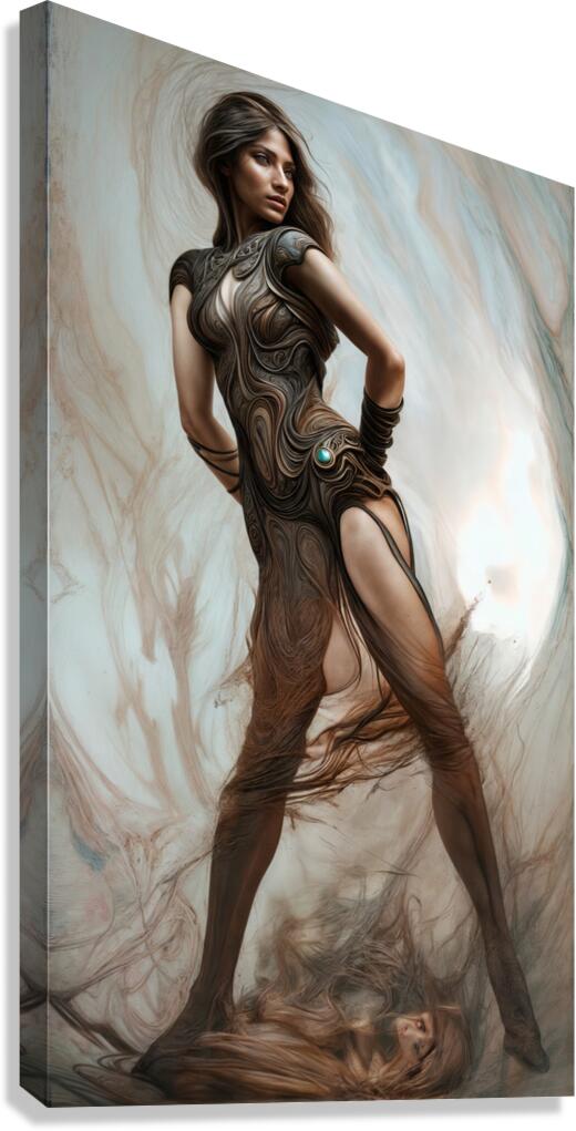 Guardian of Her Domain  Canvas Print