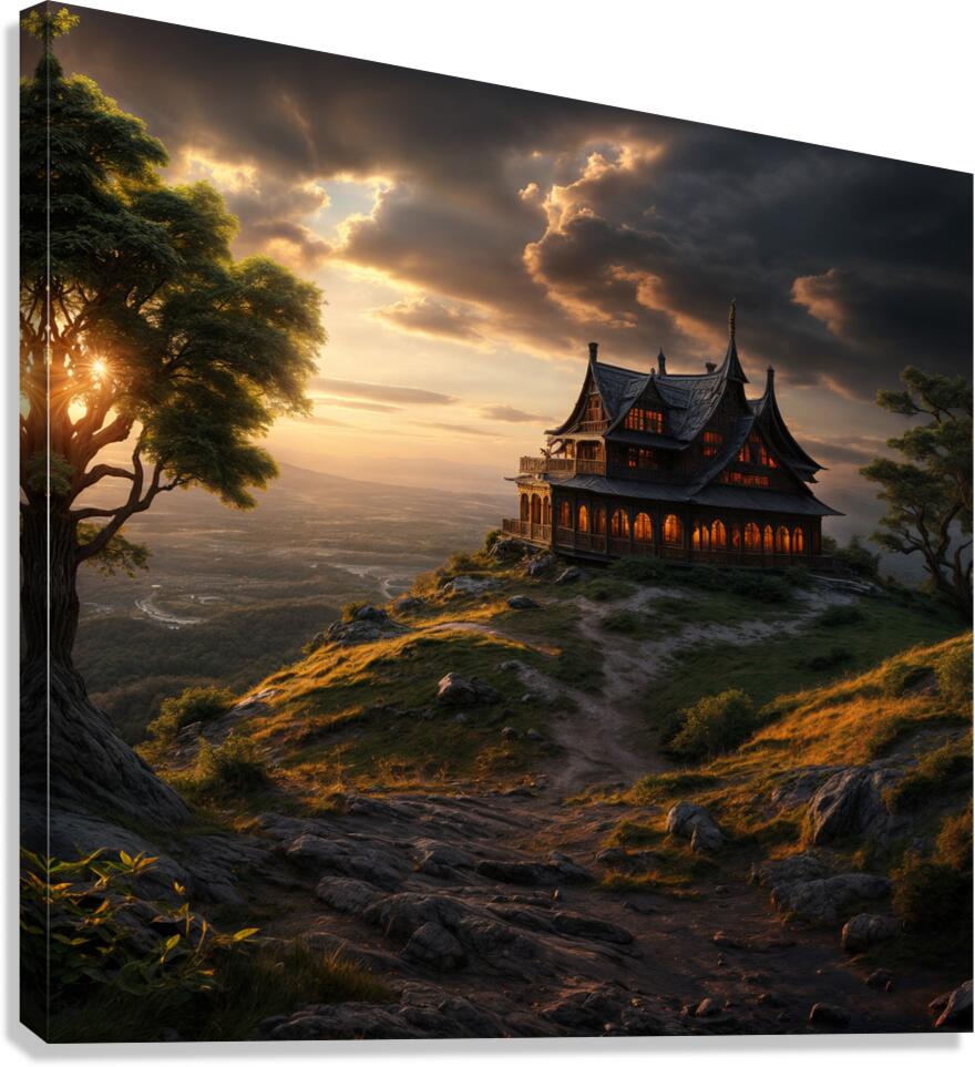 Dramatic Sunset  Canvas Print