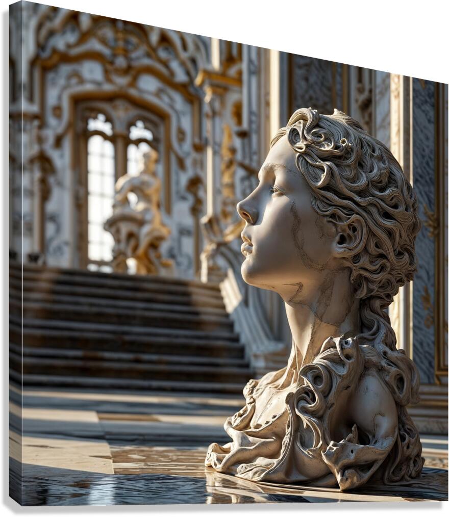 Marble Bust  Canvas Print