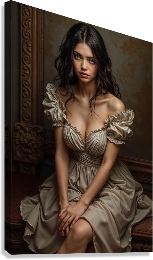 Her Posture  Canvas Print
