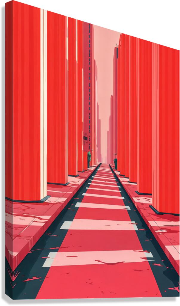 Narrow Corridor  Canvas Print