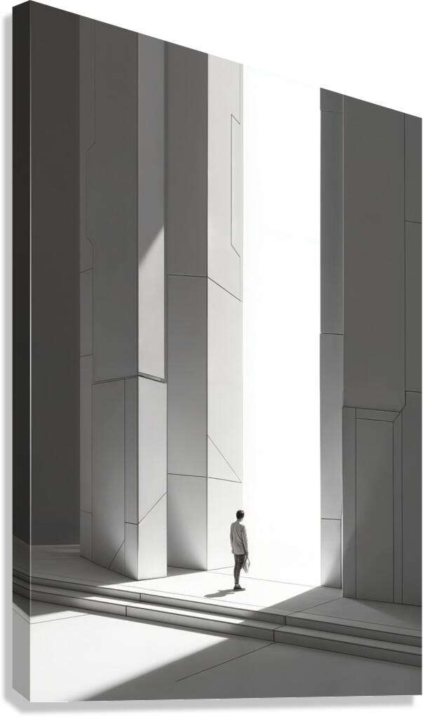 Columns and Steps  Canvas Print