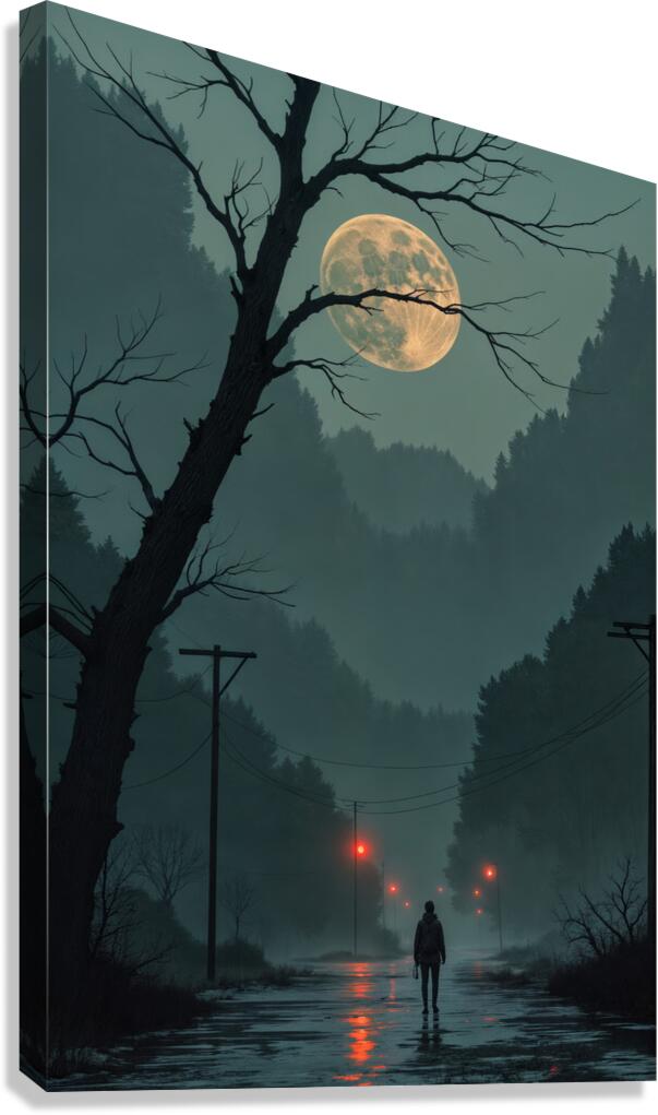  Deserted Road  Canvas Print