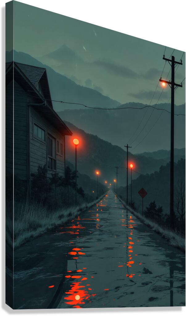 A Solitary Road  Canvas Print