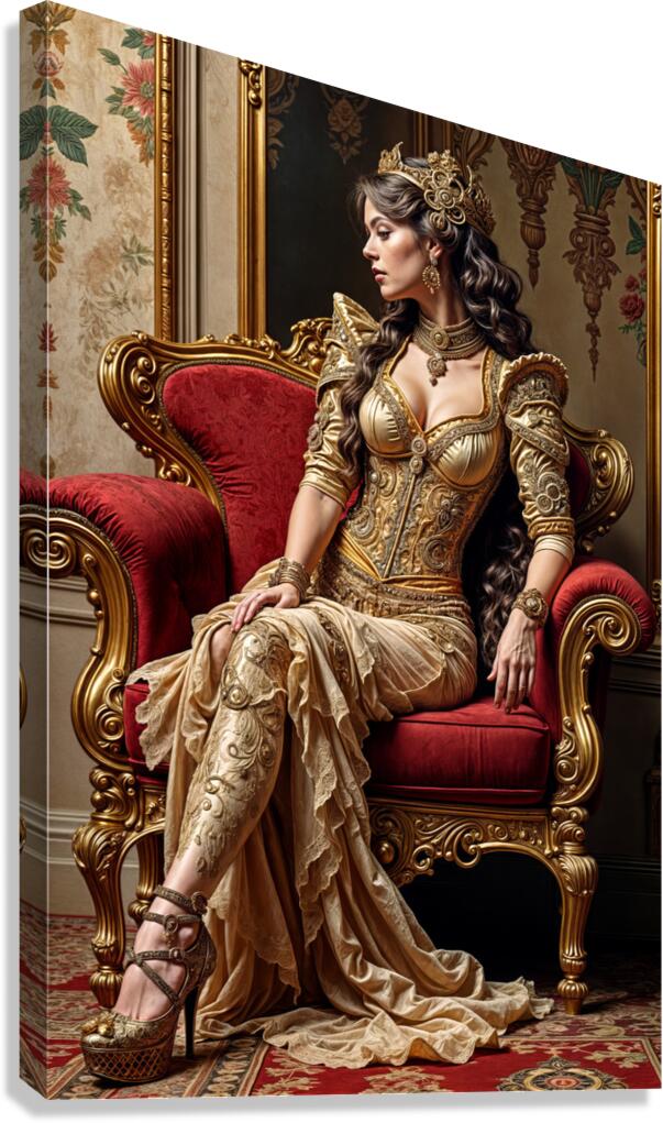  Cloaked in Elegance  Canvas Print